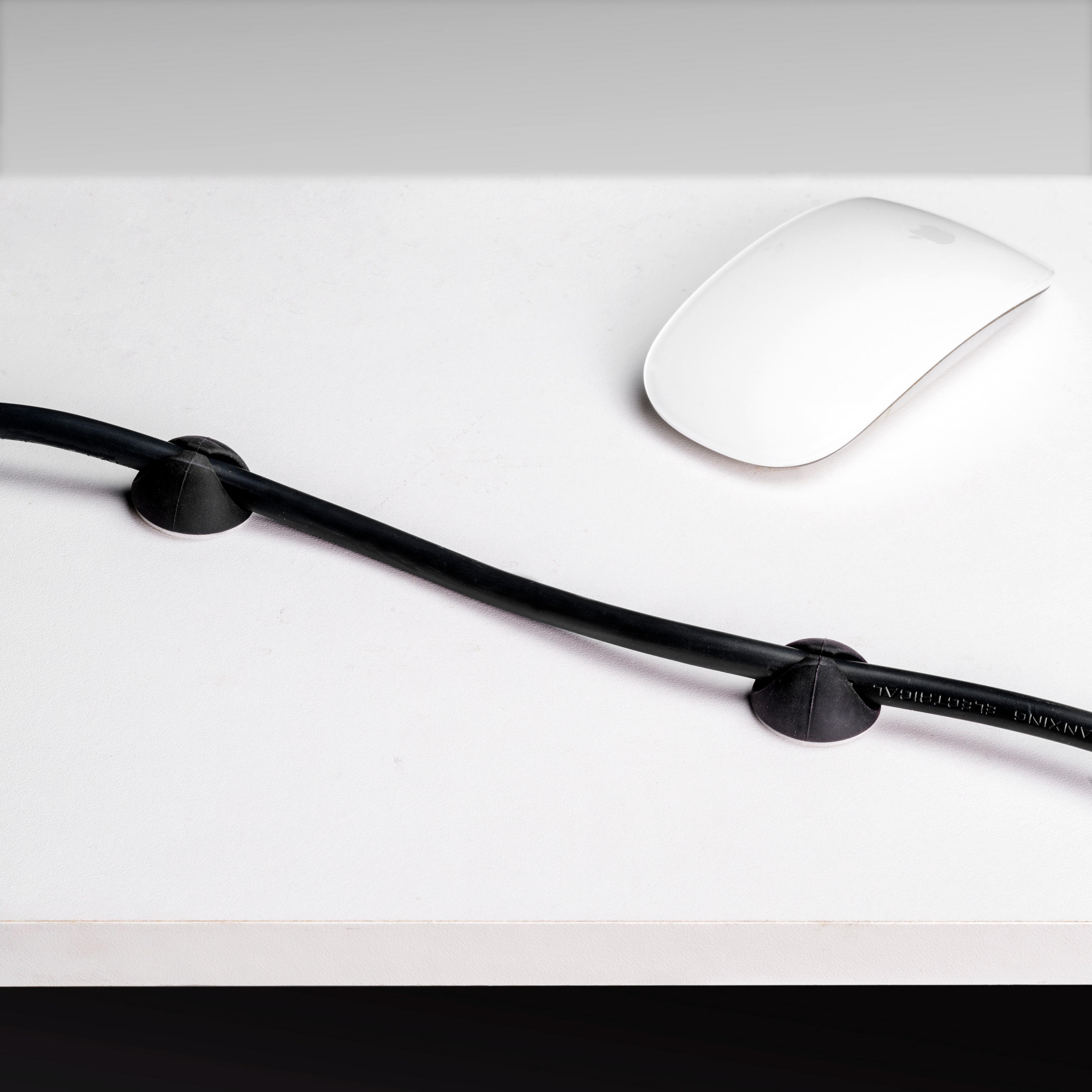 UNTERTISCH-KABELTRÄGER 2er Set Länge 430 mm, Stahl, Schwarz lackiert - Schwarz, Metall (43/11.6/11cm) - EMUCA