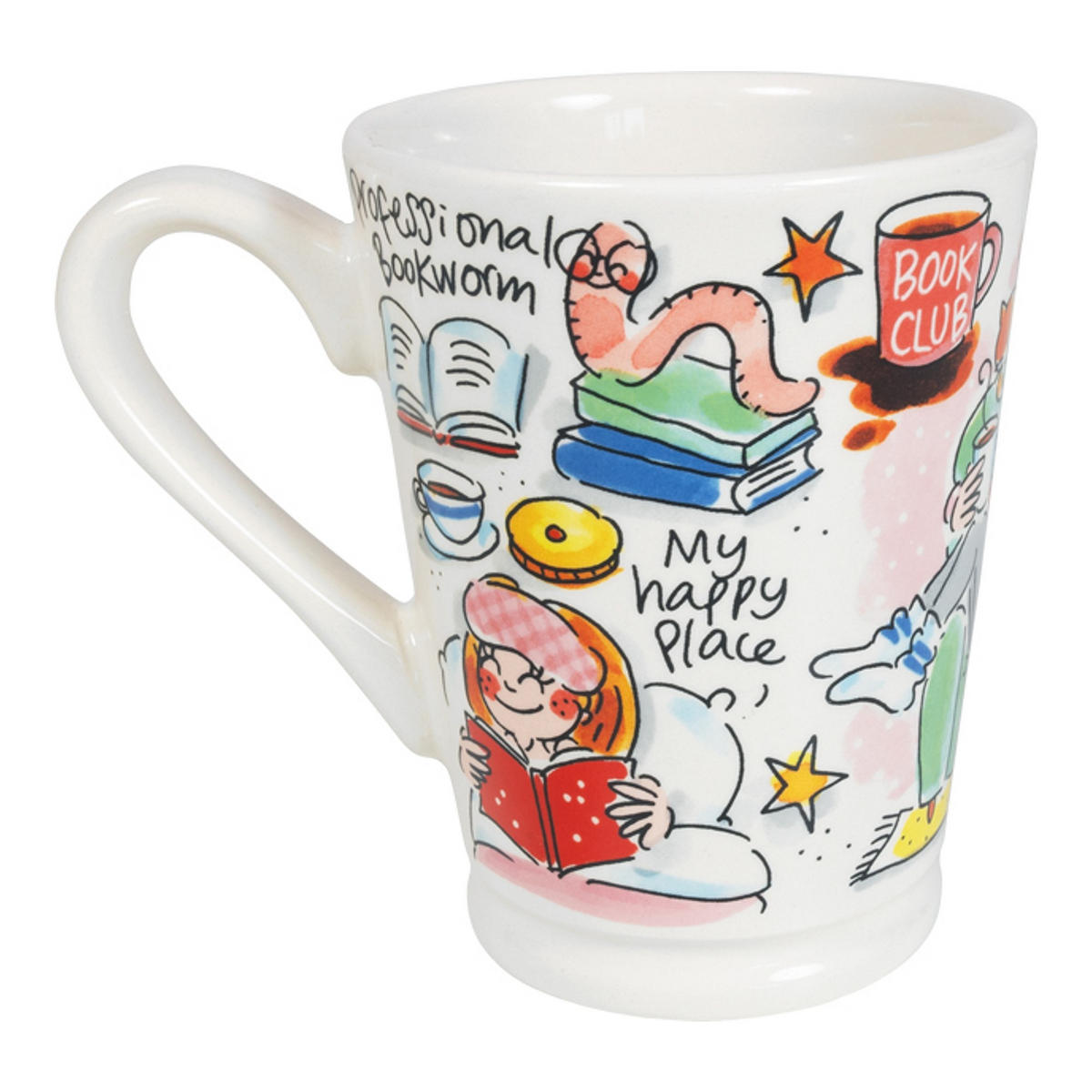 XL-BECHER Bücherliebhaber in Bunt - 500 ml - Multicolor, Keramik (0.5L) - Blond Amsterdam