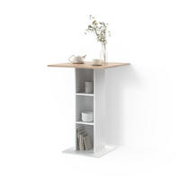 BARTISCH Regusa Weiß/Sonoma 75 x 75 cm - Weiß/Sonoma Eiche, Holzwerkstoff (75/75/106cm) - Livinity®
