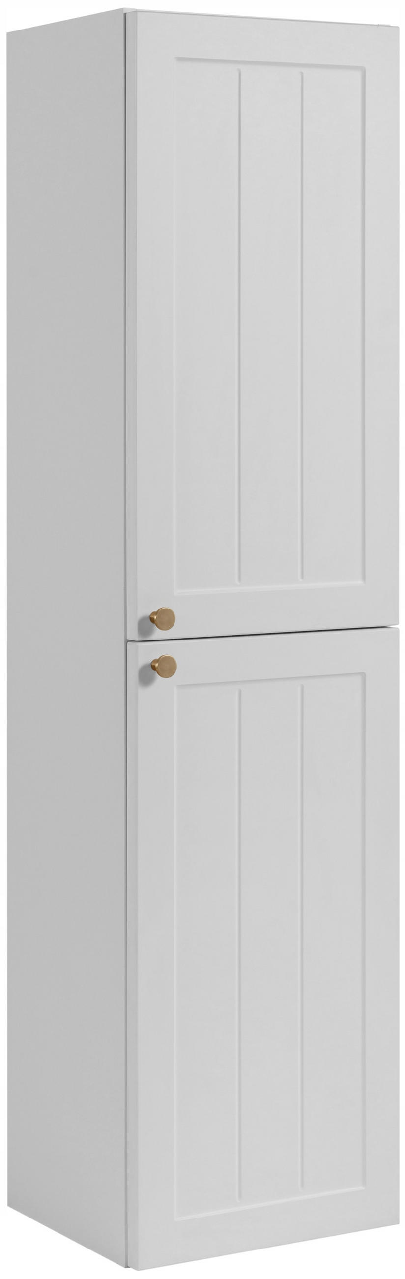 WASCHBECKUNTERSCHRANK + HÄNGESÄULE GUSTO 60cm Mattweiß - Weiß, Holzwerkstoff (60/58/46cm) - Rodan