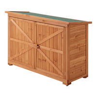 GERÄTESCHRANK Kerteminde - Naturfarben, Holz (128/88/50cm) - [en.casa]