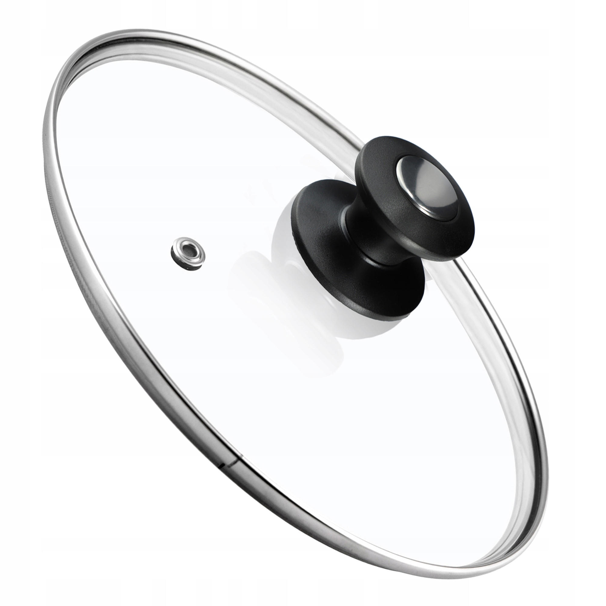 DECKEL mit Griff, 28 cm, 1 Stück - Transparent, Glas/Kunststoff (28cm) - KADAX