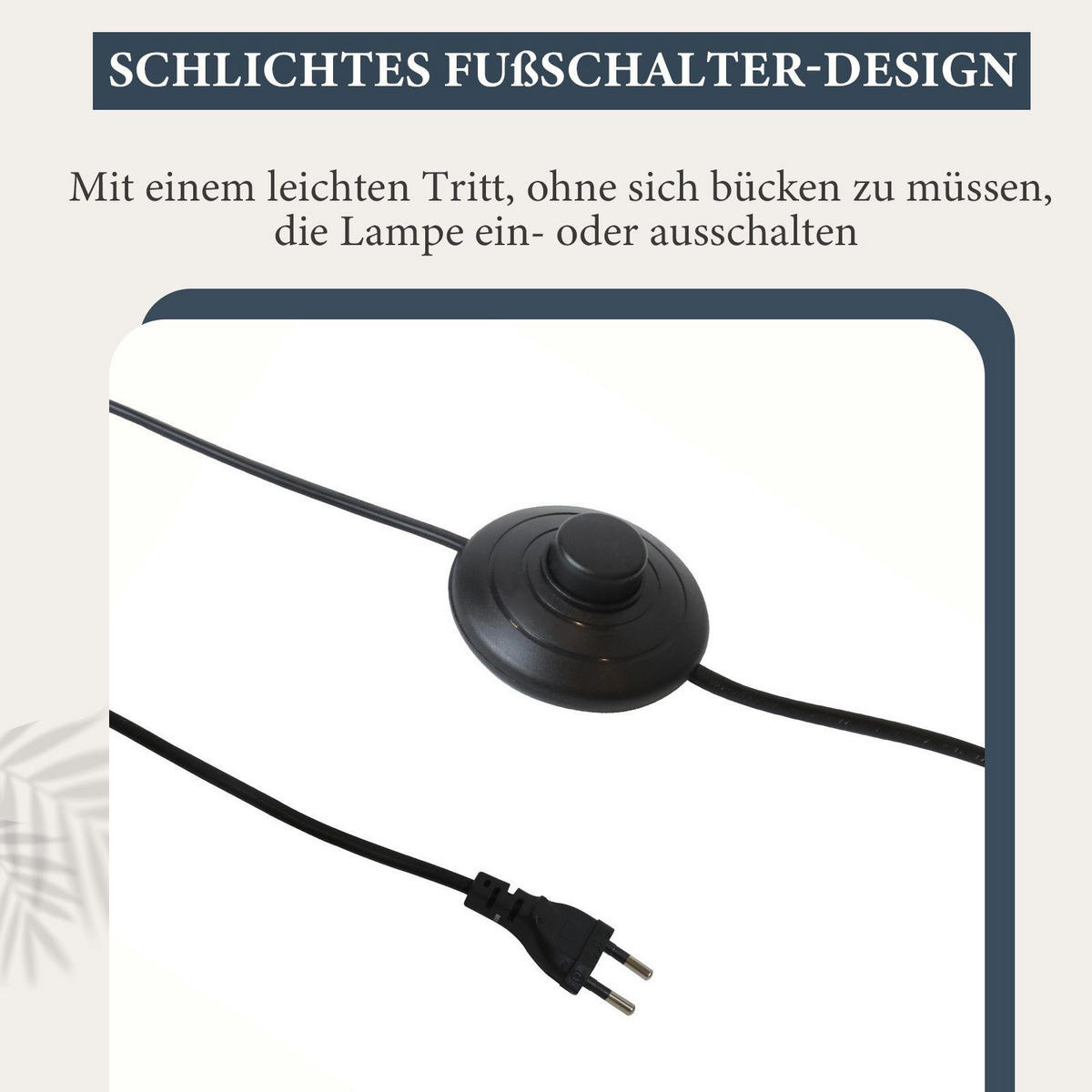STEHLAMPE Yanecek 25/25/150cm - Weiß, Metall (25/25/150cm) - Nettlife