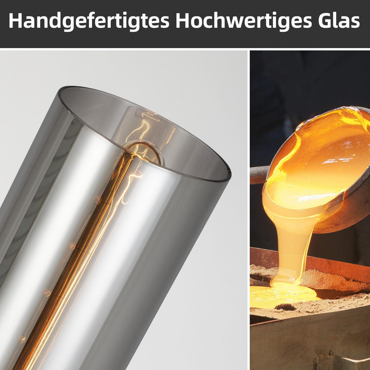 HÄNGELEUCHTE Marshburn 46/5/158 cm - Schwarz, Metall (5/46/158cm) - Nettlife