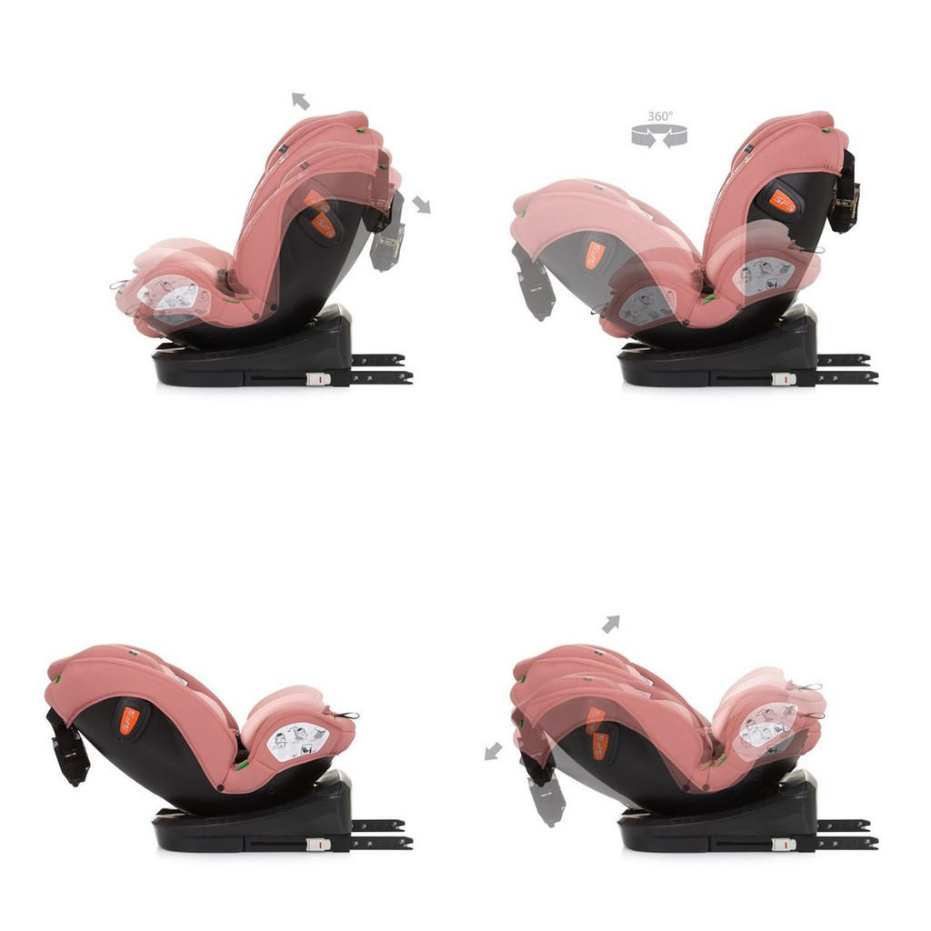 Thumbnail - Chipolino Kindersitz, Rosa, Kunststoff, 46x78x42 cm, mädchen, kinder, Baby on Tour, Kindersitze, Reboarder Kindersitze