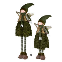 PLÜSCHFIGUR Santa Lila Grün - Grün, Textil (20/80/25cm) - Mondex