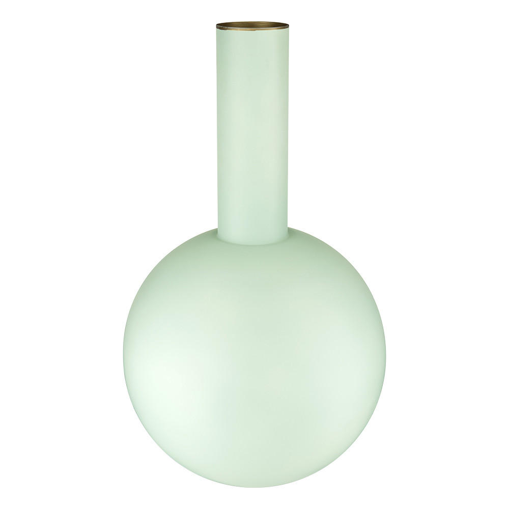 VASE Metal large matt hellblau 24.5x42 cm - Hellblau, Metall (42cm) - Pip Studio