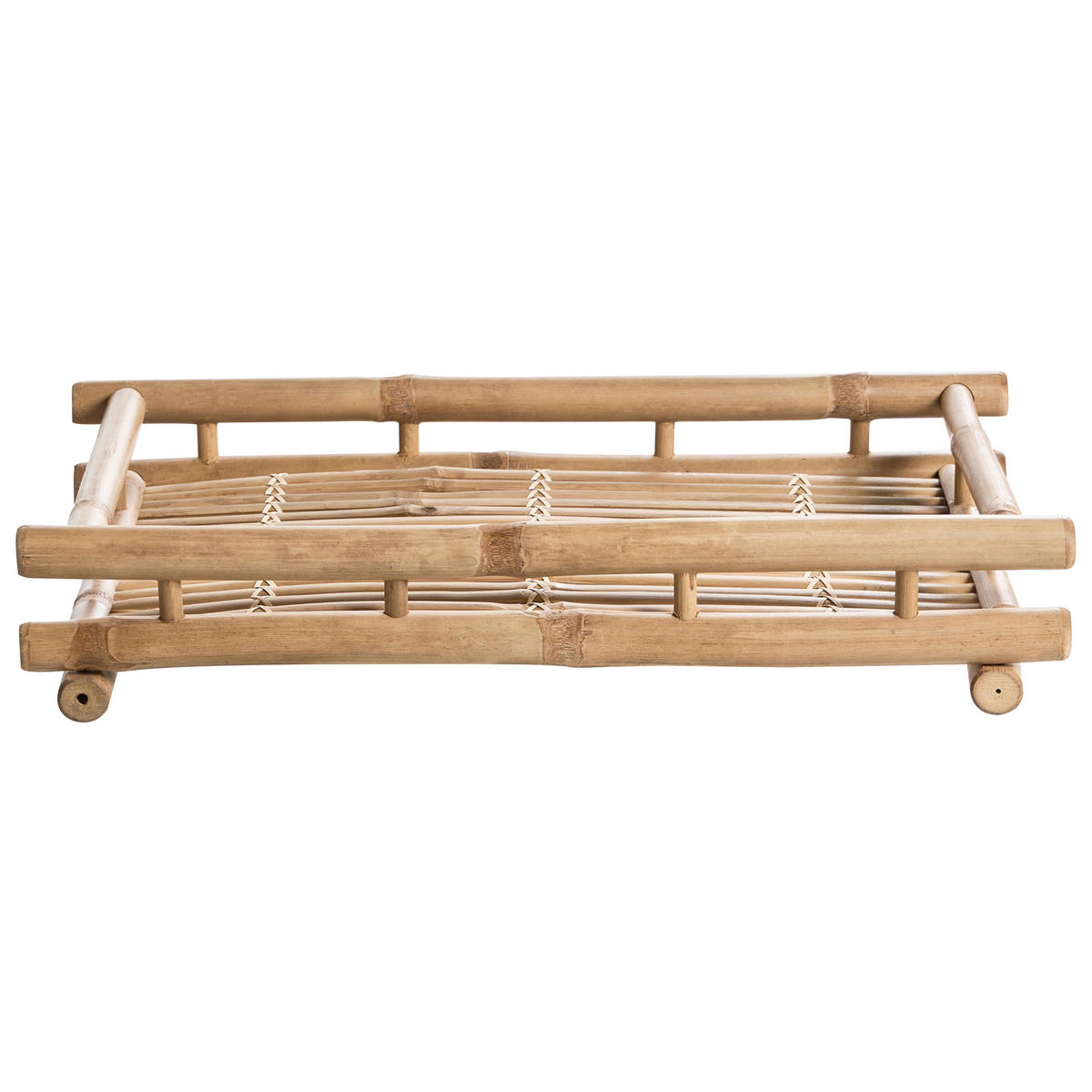 BEISTELLTISCH Bambus Naturfarben klappbar Misicuni - Naturfarben, Holz (60/40/68cm) - Beliani