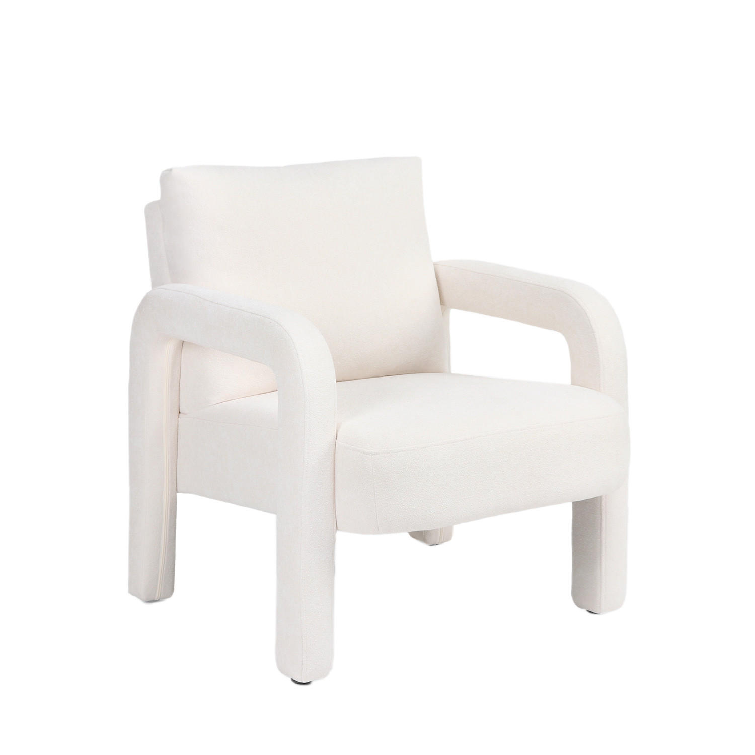 LESESESSEL Runa Beige 72 cm x 81 cm - Beige, Textil (72/81/79cm) - Klast Home