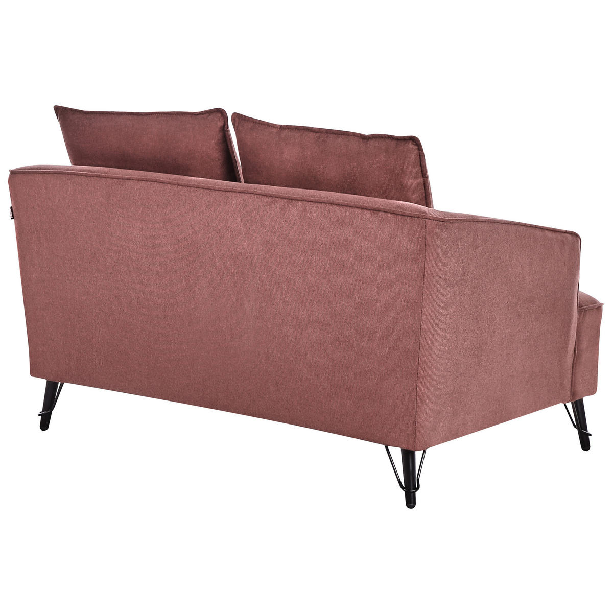 POHOVKA 2-místná Látka Burgundsky červená Hobro - tmavě červená, textil (147/87/85cm) - Beliani