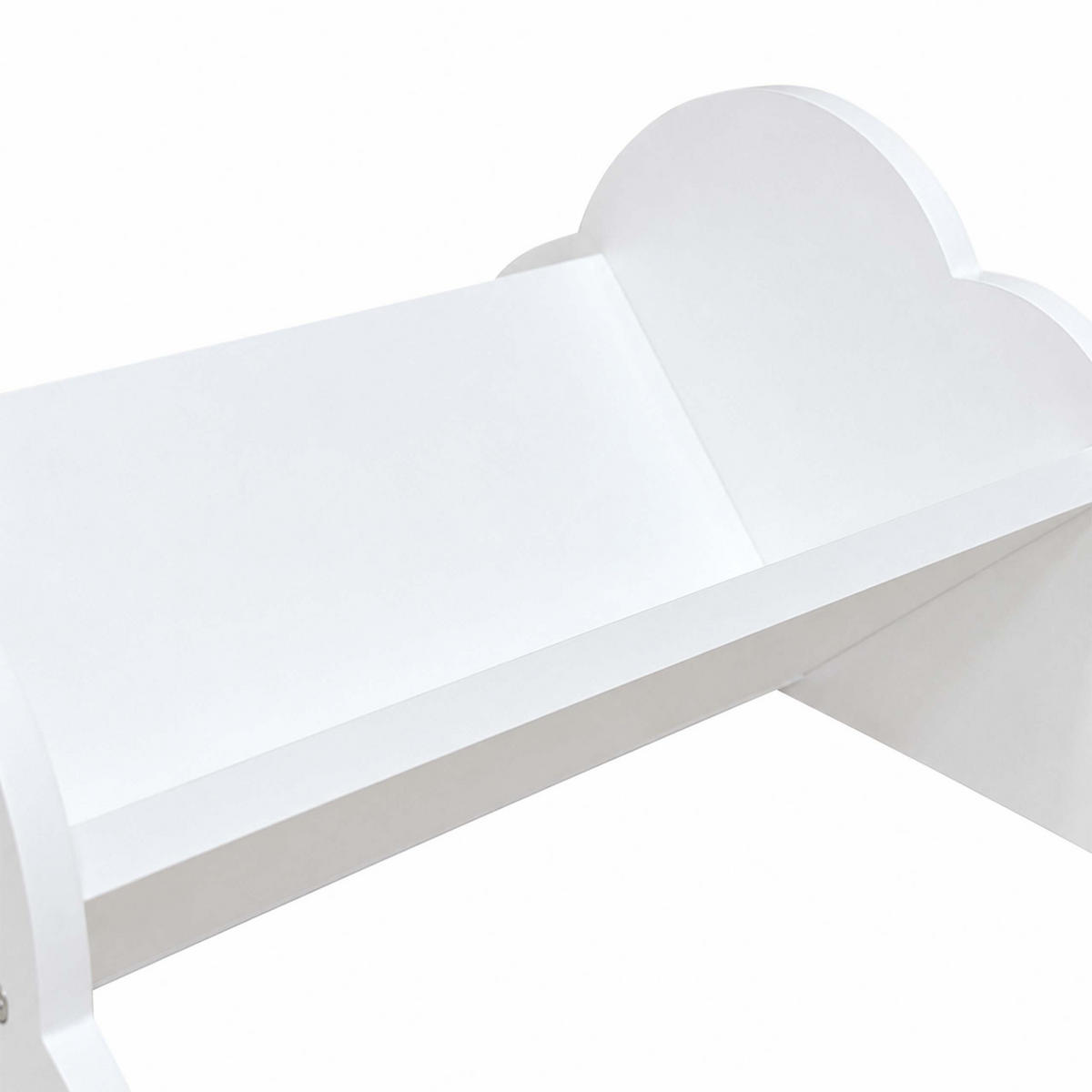 BIBLIOTECĂ Alb copii motiv nor MDF 17x43x29 cm - alb, compozit lemnos (43/17/29cm) - Relaxdays