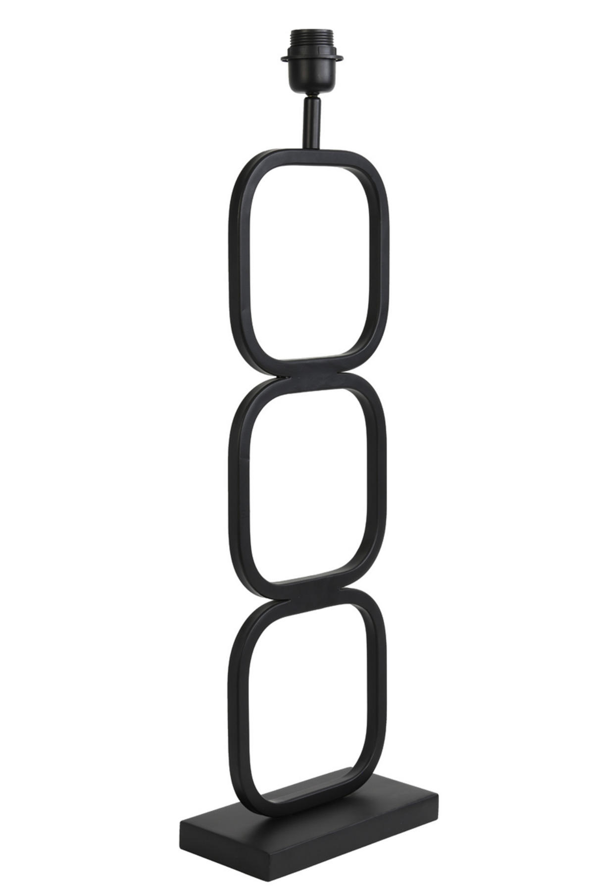 LAMPENFUSS Lutika Schwarz 23/11,5/69 cm - Schwarz, Metall (23/11.5/69cm) - Light & Living