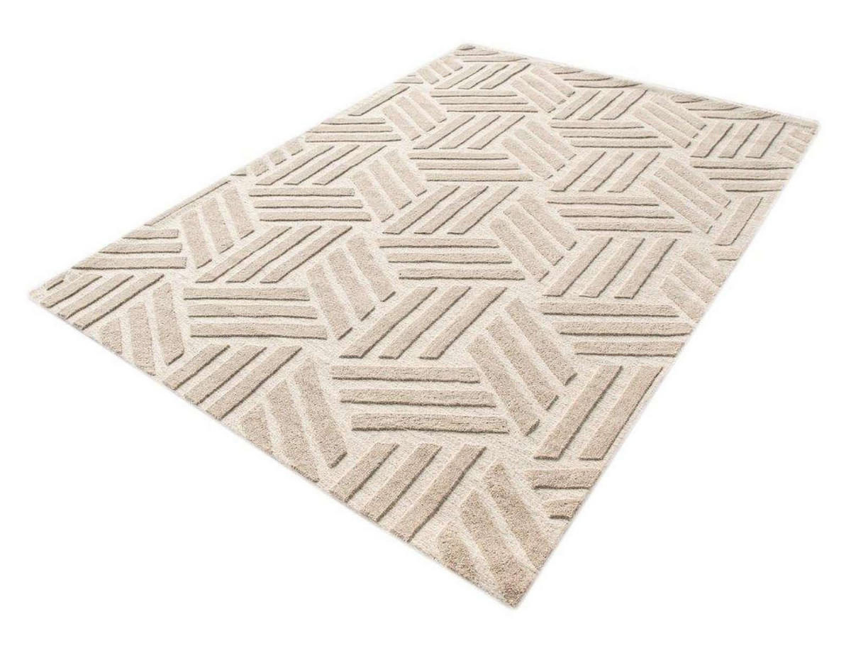 TEPPICH handgefertigt Natur beige - Beige, Naturmaterialien (120/170cm) - AFK Living