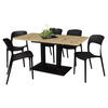 BISTROTISCH ausziehbar Eleen 120x70x72 Schwarz/Asteiche - Schwarz/Eiche Artisan, Metall (120/70/72cm) - 58aufmkessel