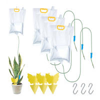 4XTROPFBEWÄSSERUNGSBEUTEL - Multicolor, Papier/Kunststoff (25/170/2.5cm) - Relaxdays