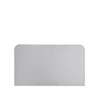 KOPFTEIL Coline Grau 195 cm x 118 cm - Grau, Textil (195/118/3cm) - Kenay Home