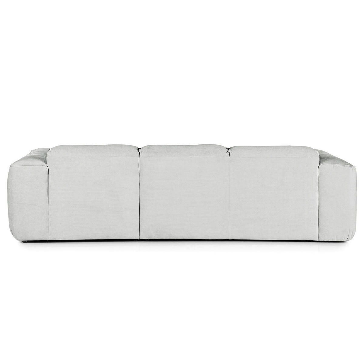 3-SITZER ECKSOFA mit Longchair - Schwarz/Grau, Kunststoff/Textil (251/173cm) - home24