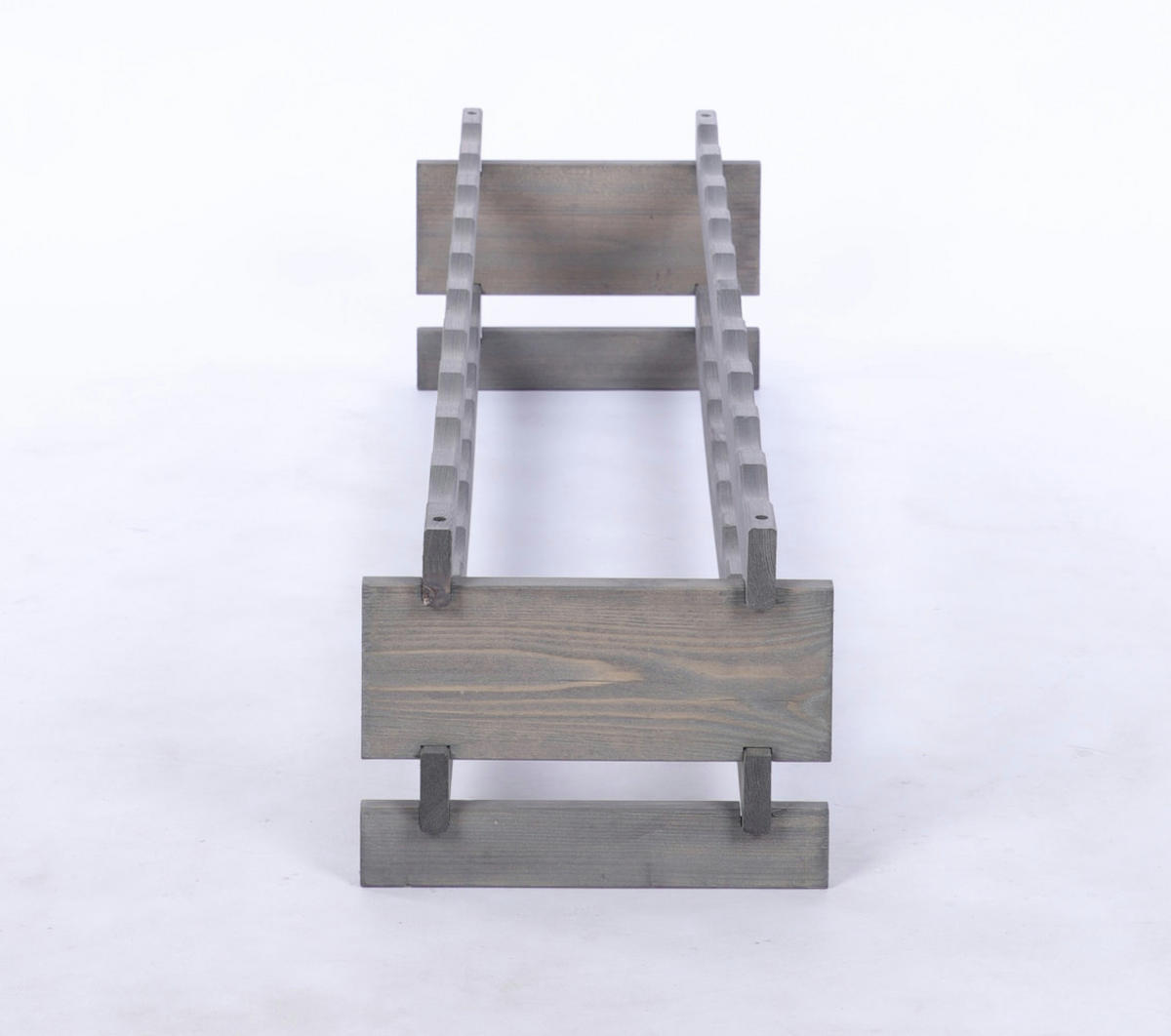 WEINREGAL VINOTECA FLEX PRO HxBxT 23x103x28cm 20 Flaschen auf 2 Ebenen Grau - Grau, Holz (103/23/28cm) - PROREGAL