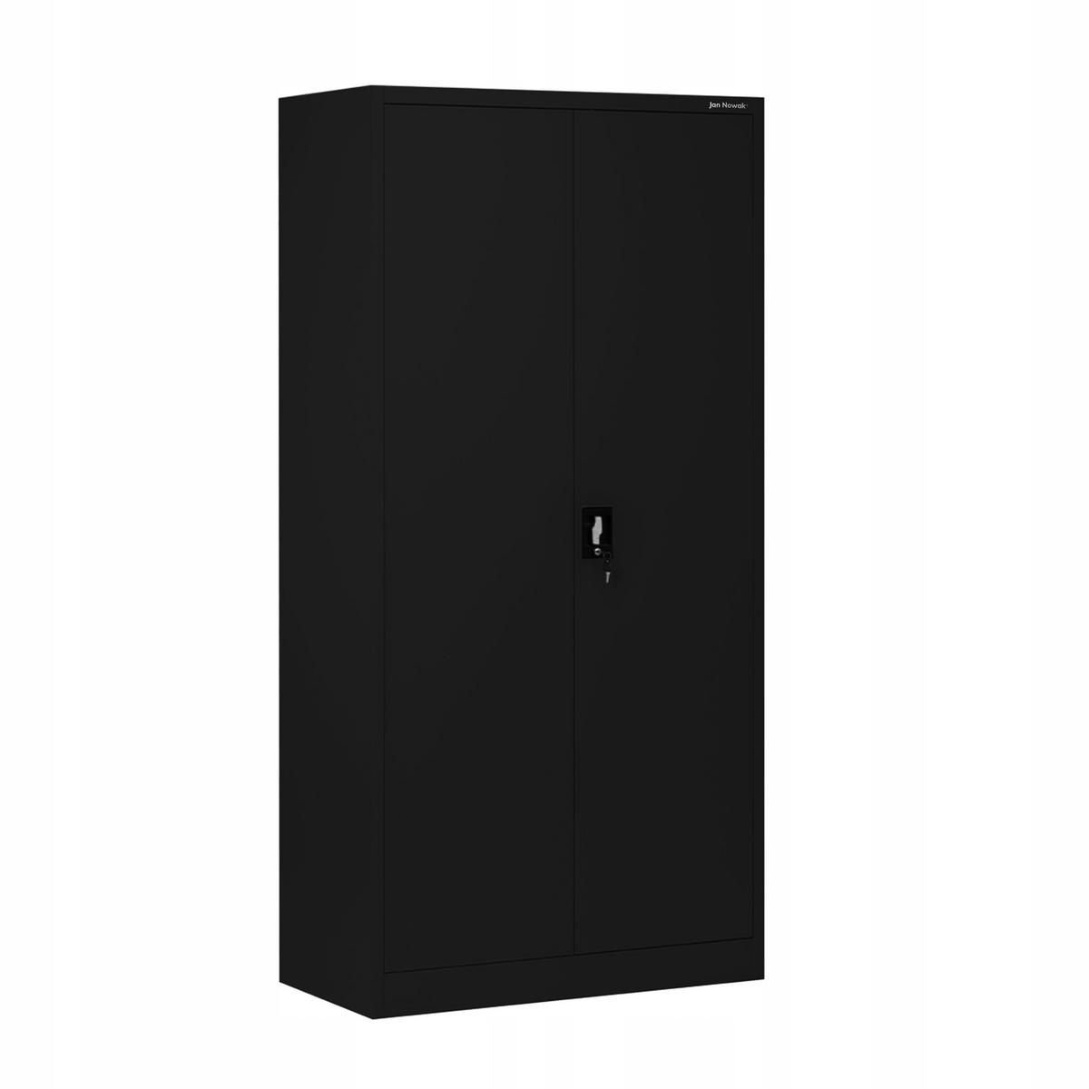 MEHRZWECKSCHRANK DAWID - Schwarz, Metall (90/185/45cm) - Jan Nowak
