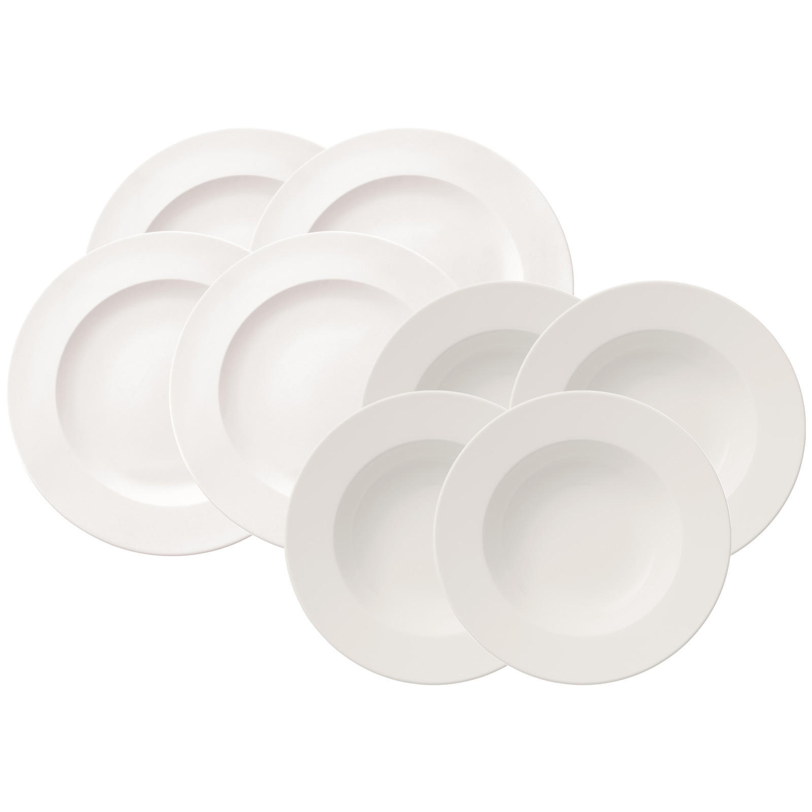 GESCHIRR For Me weiß 8-tlg. - Weiß, Keramik (2/2/2cm) - Villeroy & Boch