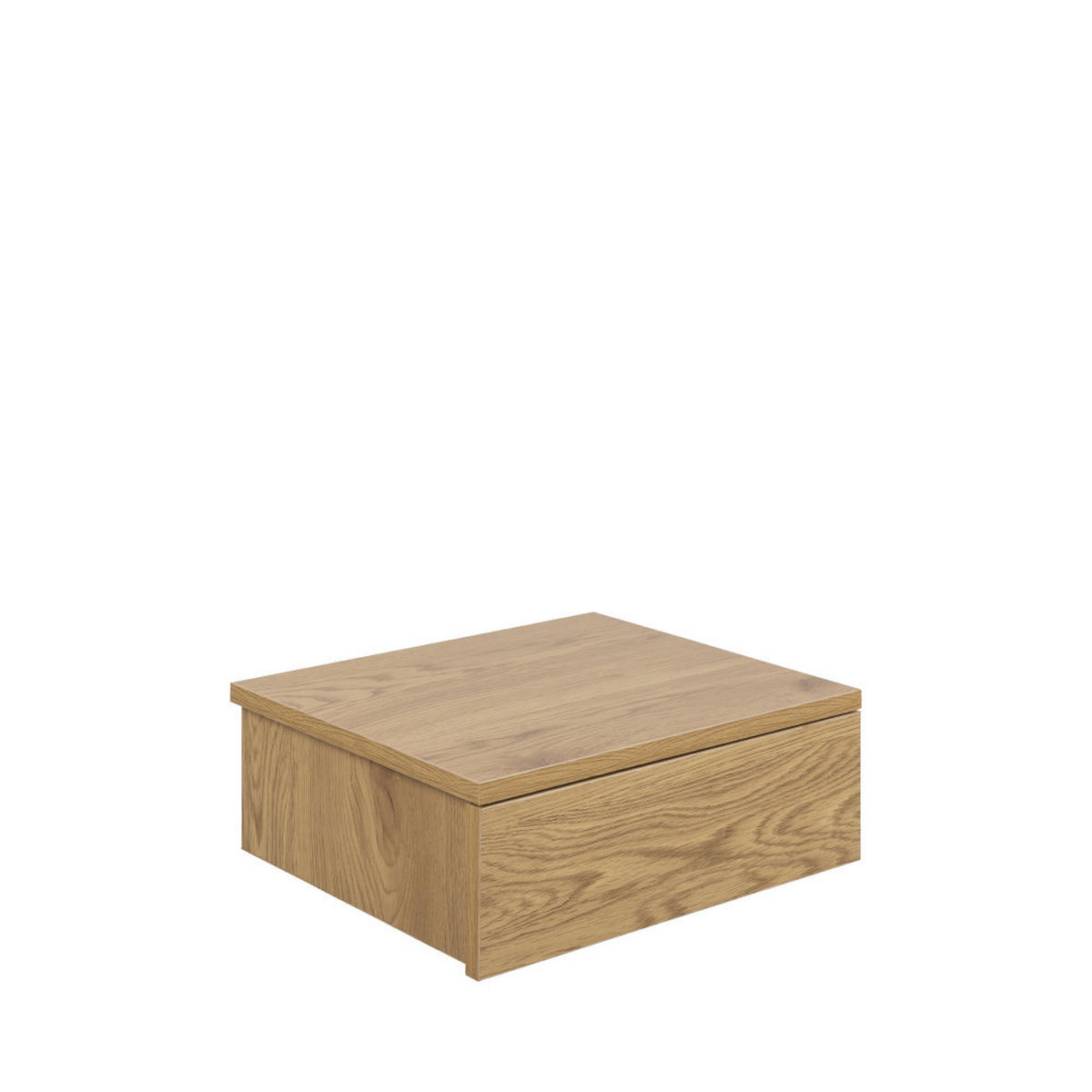 WAND-NACHTISCH mit 1 Schublade aus Holz - PUERTO - Klares Holz - Eschefarben, Holz (37/13/32cm) - Drawer