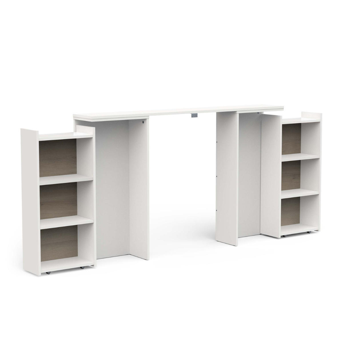 KOPFTEIL UND LATTENROSTSCHUTZ clyde weiss - Eschefarben, Holzwerkstoff (21.6/87.7/44.9cm) - Calicosy