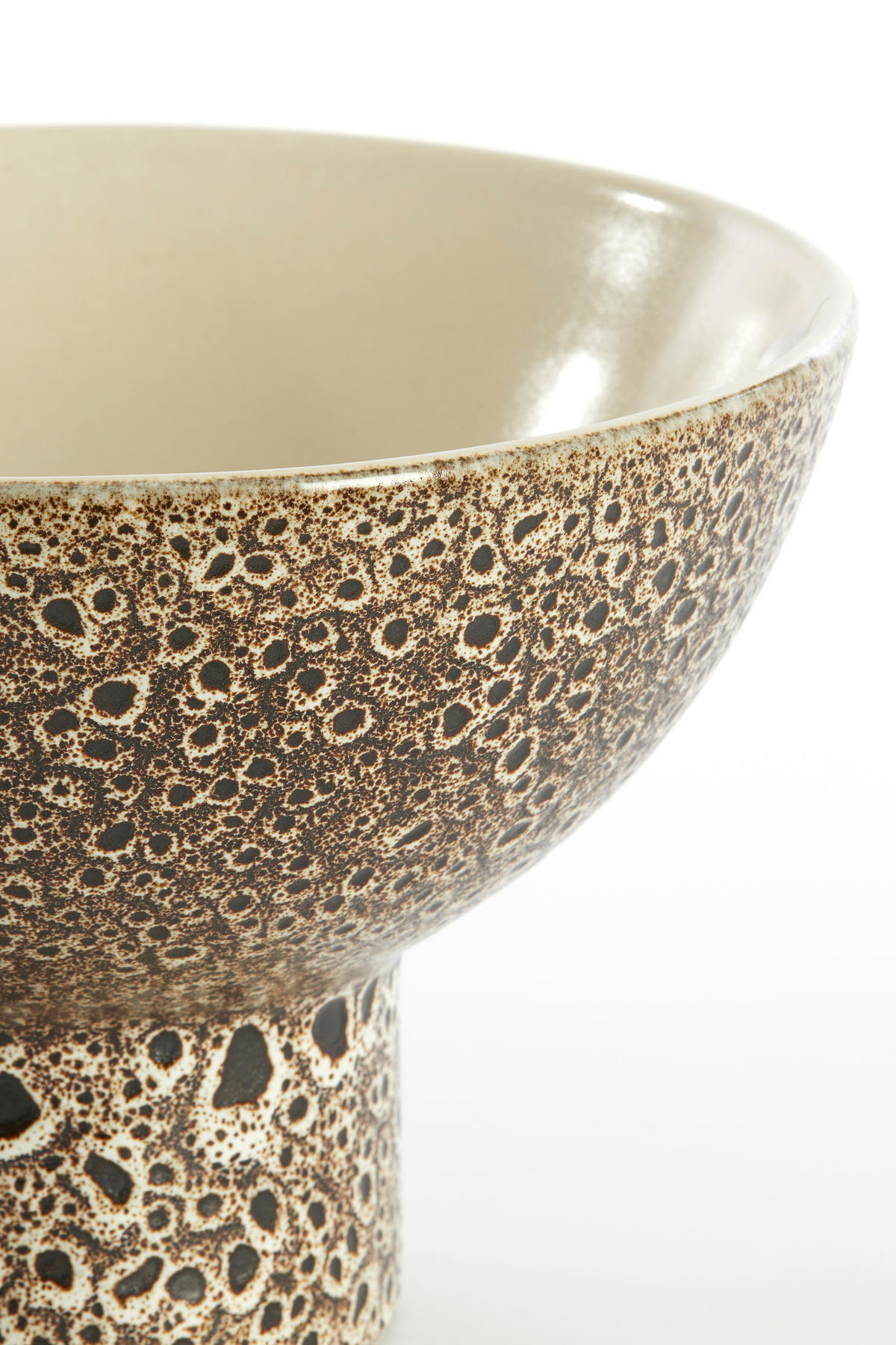 SCHALE Kavala Weiß Ø31,5/21 cm - Weiß, Keramik (31.5/21cm) - Light & Living