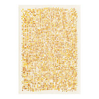 PREPROGA Cubik Moon 100/140 cm - oranžna, tekstil (100/140cm) - Louis De Poortere