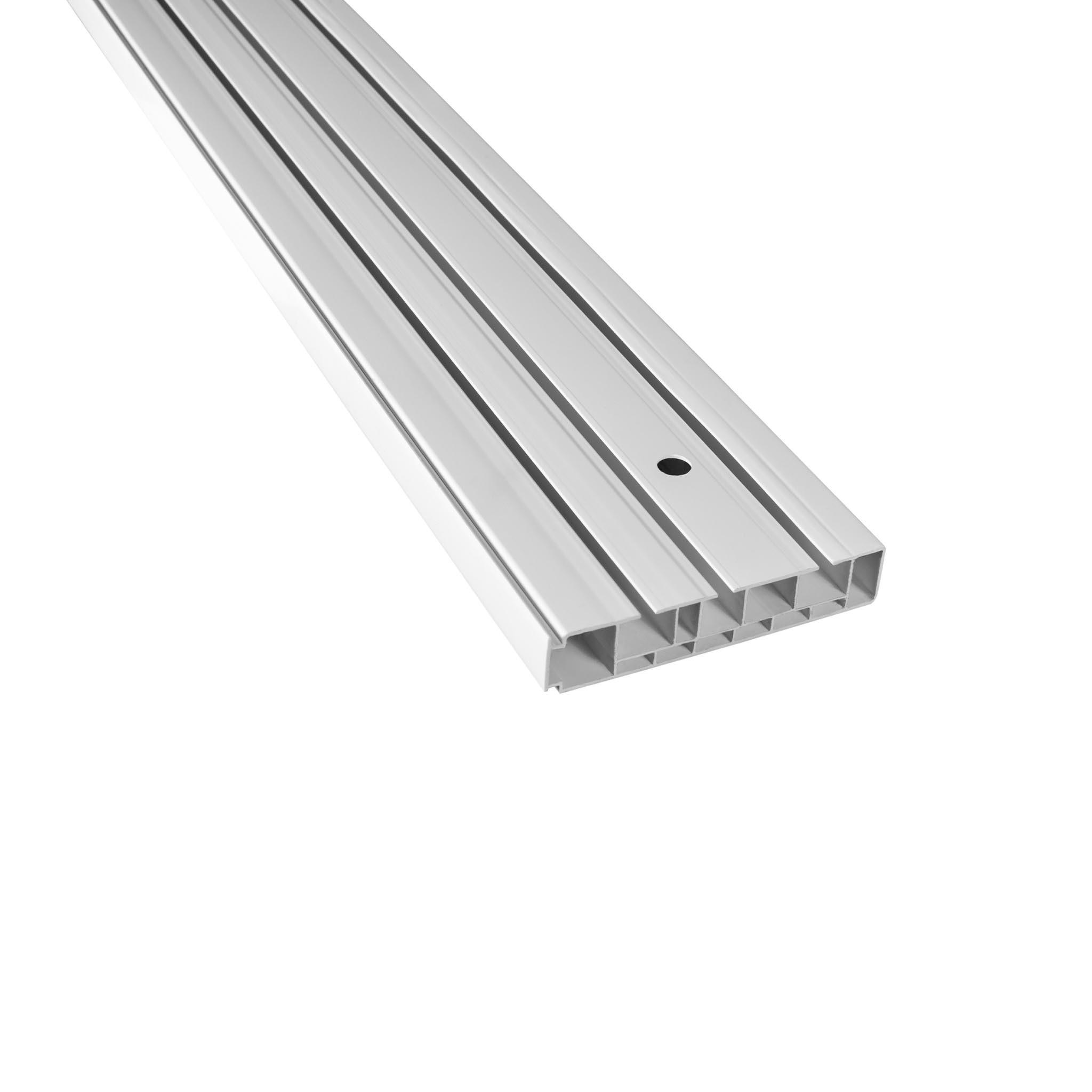 VORHANGSCHIENE SH, 3-läufig, 400 cm, weiß - Weiß, Kunststoff (8.7/1.7/400cm) - SN Deco