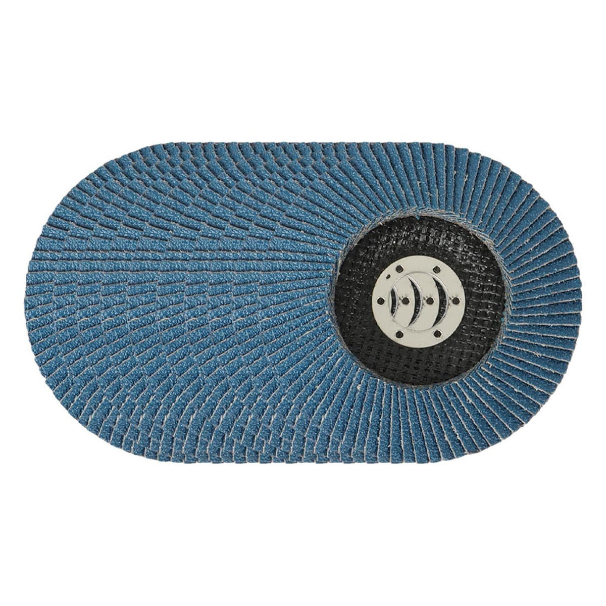 SCHLEIFSCHEIBEN – 10 Stück, 115 mm x 22 mm, Körnung 80 - Blau, Metall (11.5/11.5/1cm) - DCA