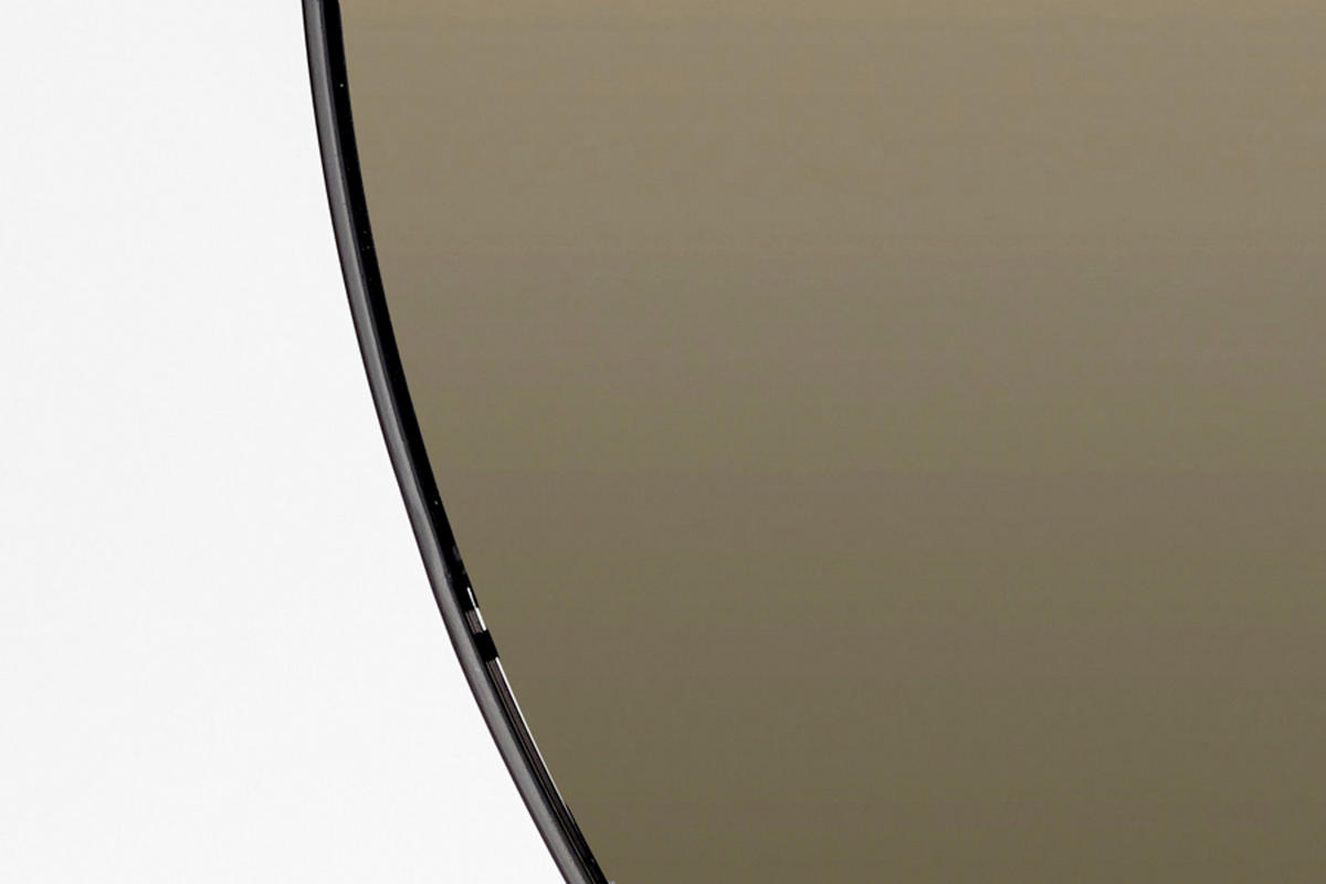 SPIEGEL Espejo Schwarz Ø116/116 cm - Schwarz, Metall (1.5/116/116cm) - Light & Living