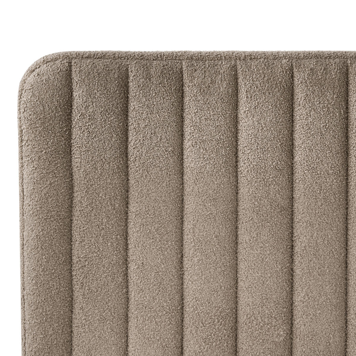 BETT mit Lattenrost 120/200 cm Taupe Lunan - Taupe/Schwarz, Textil (120/200cm) - Beliani