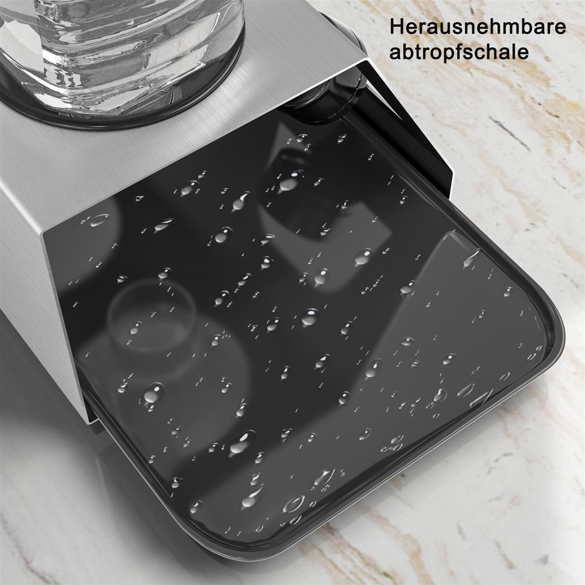 ABTROPFGESTELL für bis zu 3 Flaschen - Silberfarben, Metall (15/11/30cm) - Intirilife