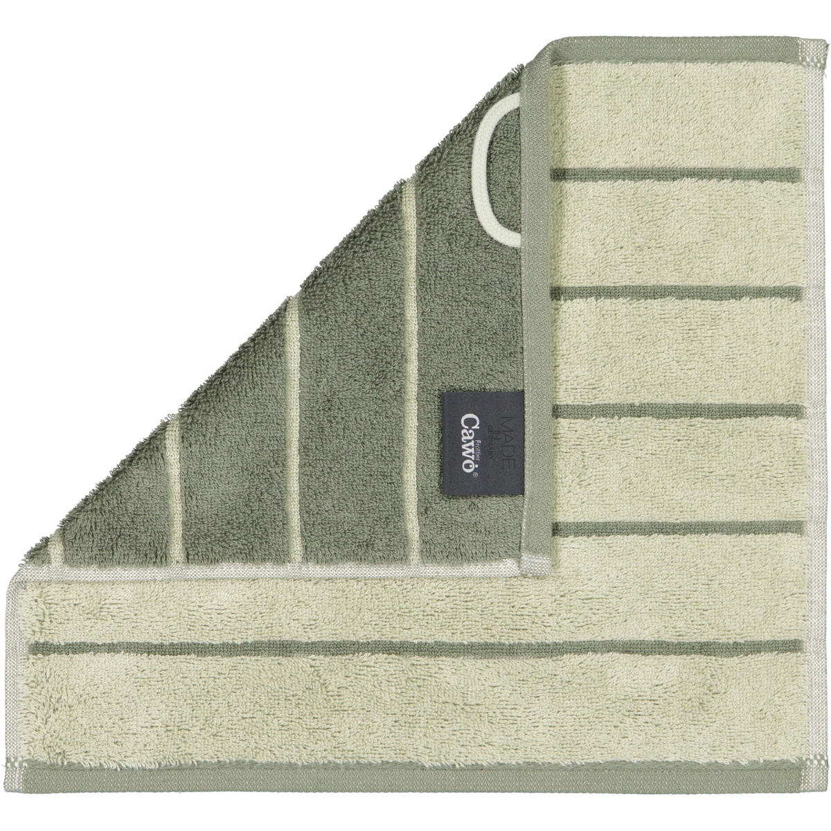 HANDTÜCHER BALANCE DOUBLEFACE 6232 WASABI - 44 - Grün, Textil (30/30cm) - Cawoe