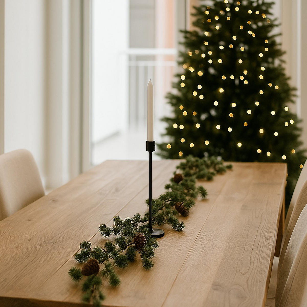 TANNENGIRLANDE Weihnachten 180 cm - Grün, Kunststoff (180cm) - Home Styling Collection