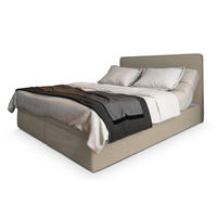 BOXBETT ASTOR 140x200 cm mit Matratze und Topper - Beige - Beige, Holz (140/200cm) - MASSENO