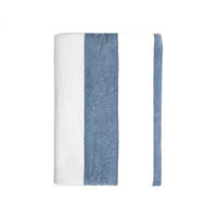 BADETUCH Lawena weiß-blau 70/130 cm - Blau, Textil (70/130cm) - Homla