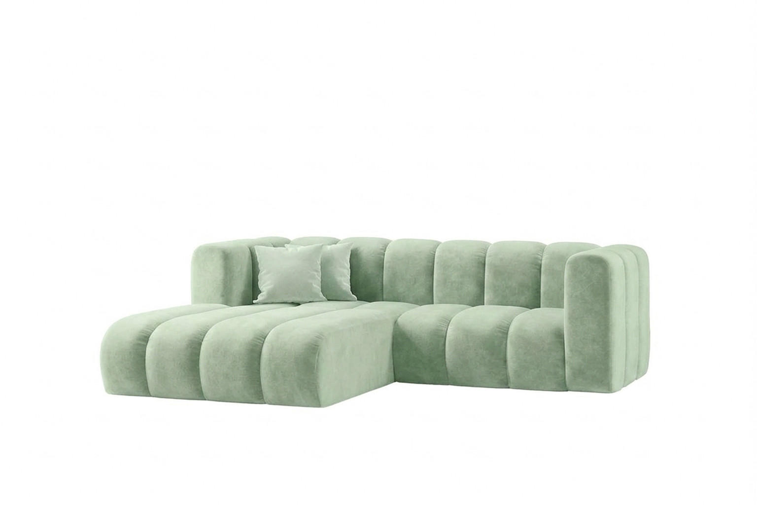 Kaiser Möbel Ecksofa Mintgrün 227x179 cm
