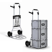 SACKKARRE Elephant klappbar 112x49x52cm Traglast 150kg AluminiumrahmenTRR Fachgummiräder Silber - Silberfarben, Metall (52/49/112cm) - PROREGAL