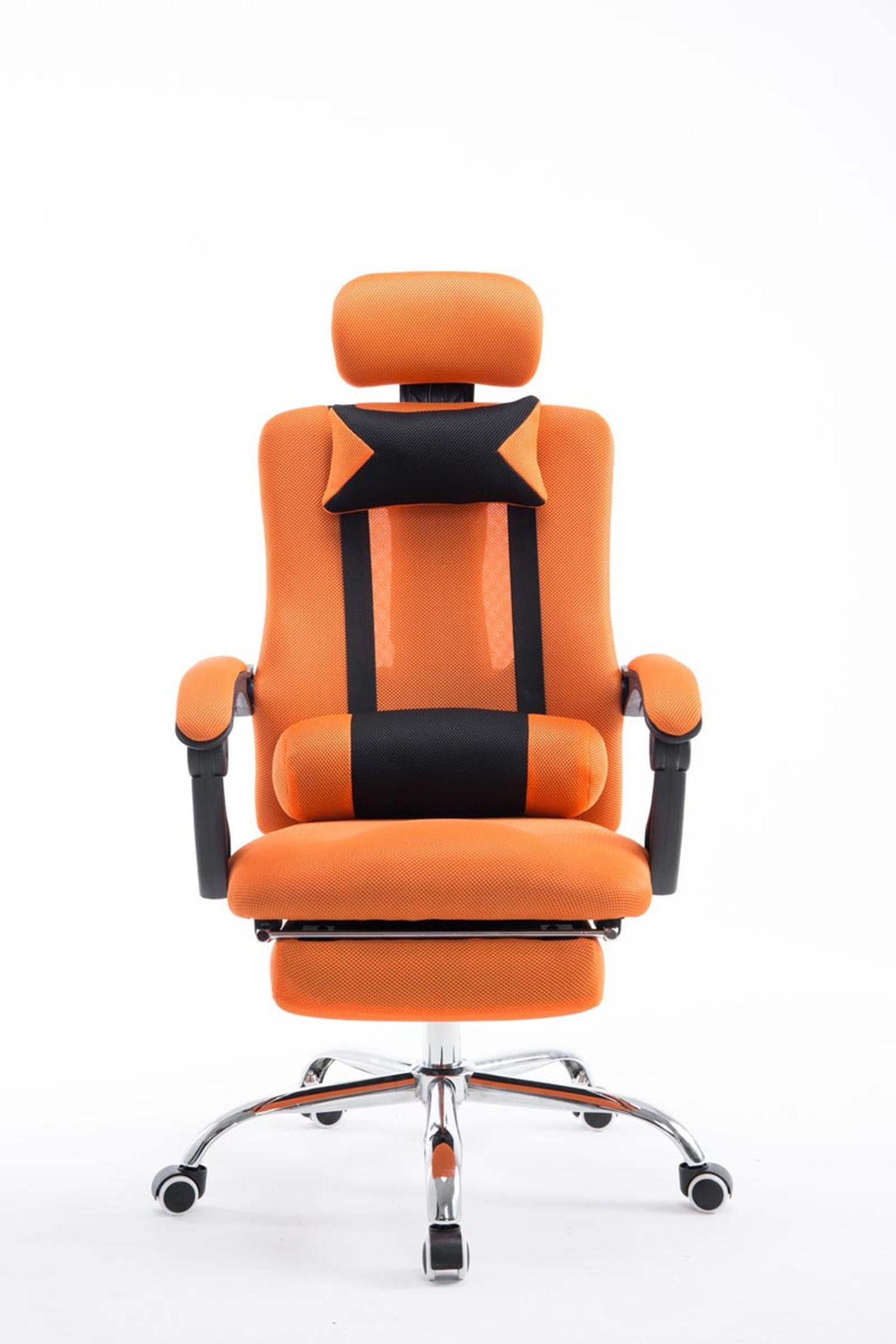 BÜROSTUHL Fellow, Stoff in Netzoptik Orange - Orange, Textil/Metall (60/130/63cm) - TPFLiving
