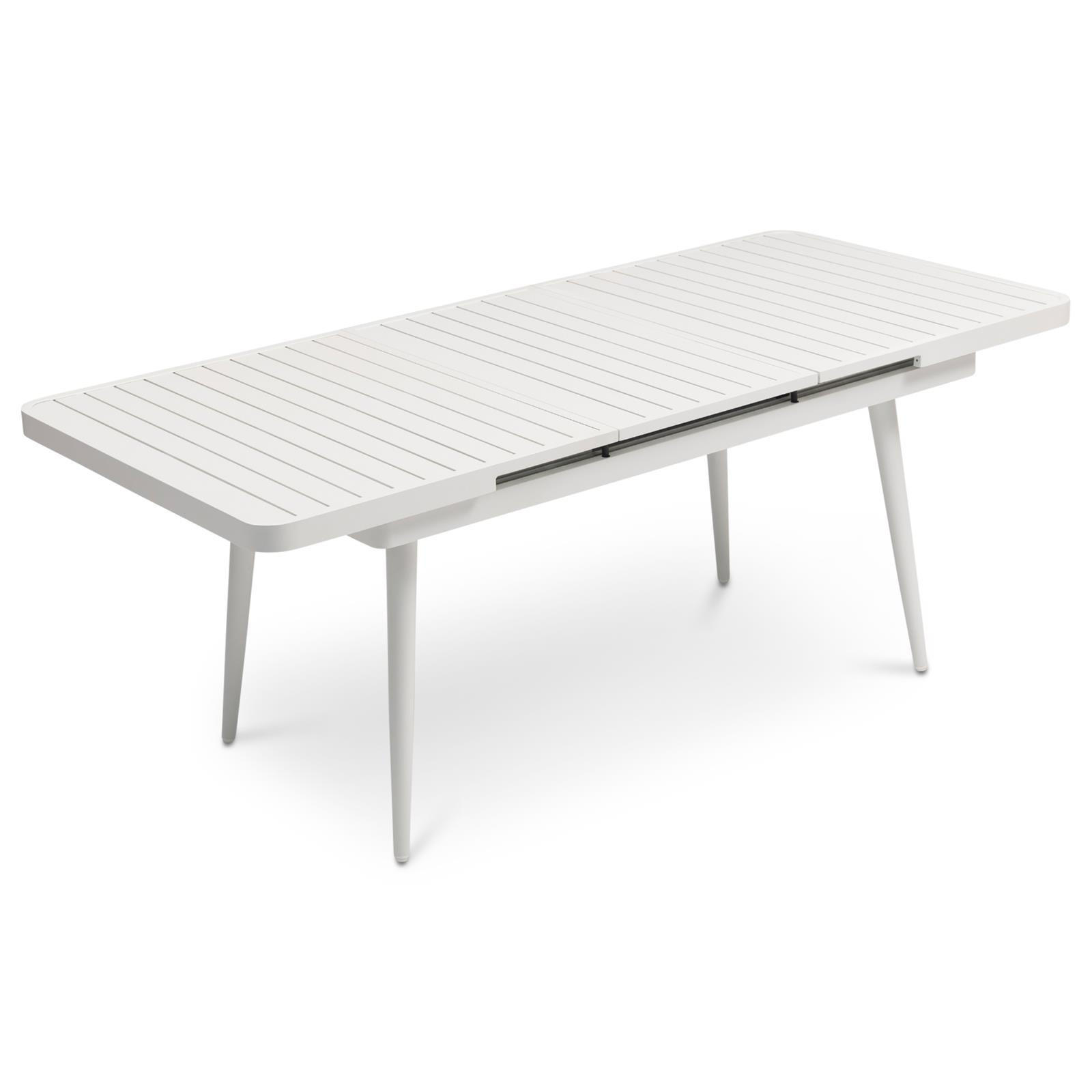 GARTENTISCH SUNNY weiß - Weiß, Metall (90/150/78cm) - IDIMEX