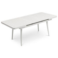 GARTENTISCH SUNNY weiß - Weiß, Metall (90/150/78cm) - IDIMEX