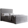 BOXBETT 160x200 cm mit Topper - Hellgrau, Holzwerkstoff/Textil (160/200cm) - Idohome