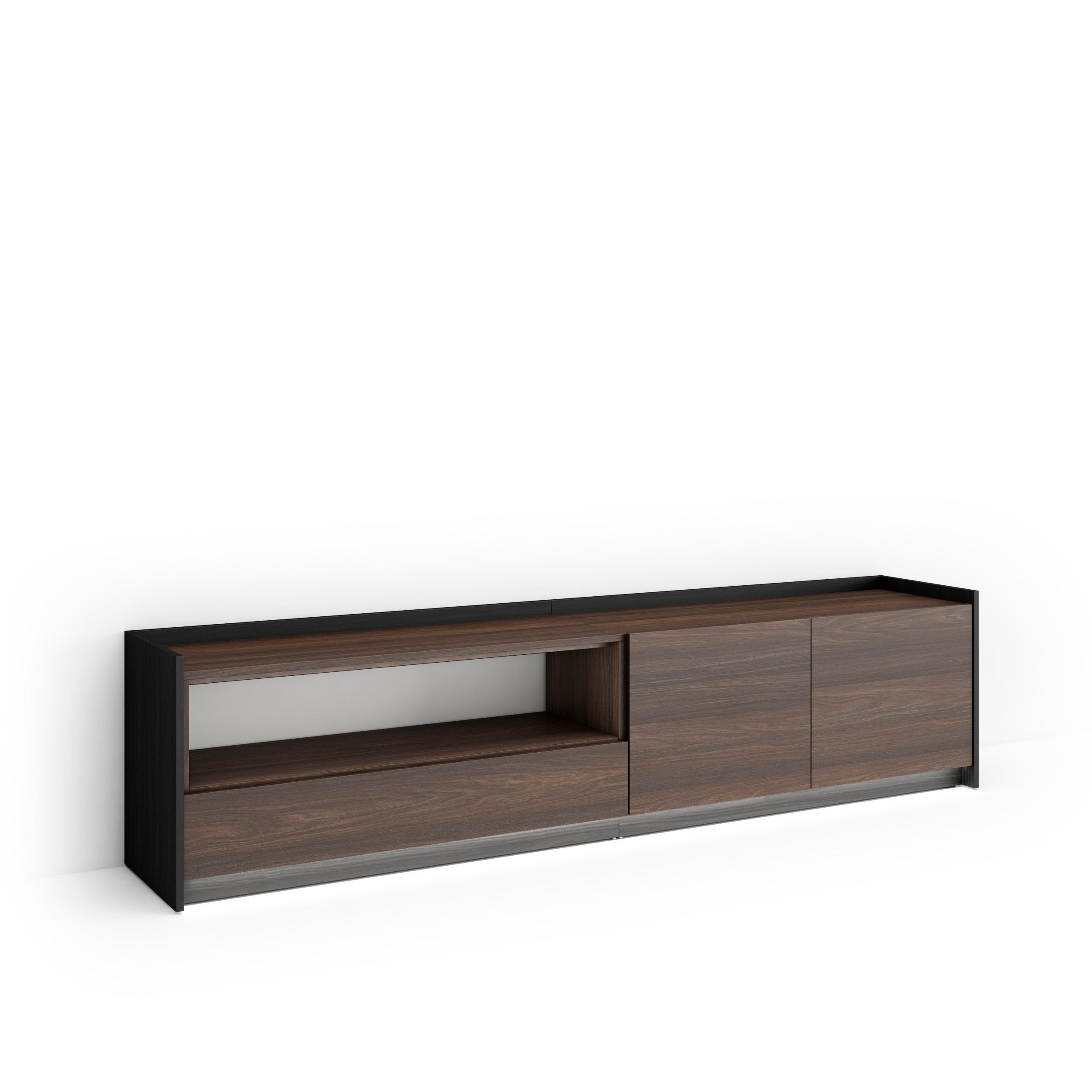 Skraut Home Lowboard, Dunkelbraun 207x50x37 cm
