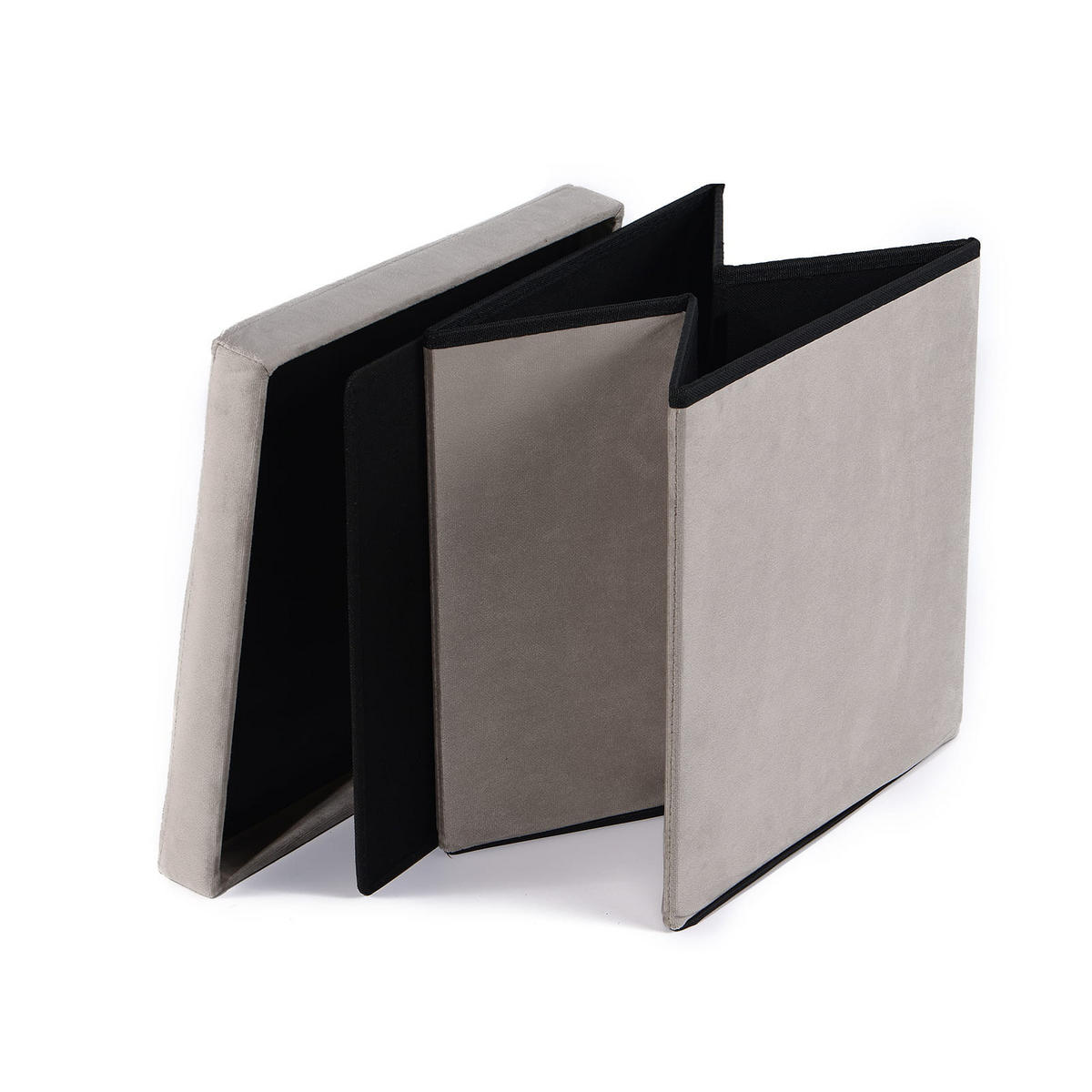 SITZBOX Ravello L mit Knöpfen Samt Beige - Beige, Textil (38/38/38cm) - Komodee