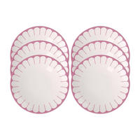 FRÜHSTÜCKSTELLER Fleur Couleur Cassis ø 21,2 cm 6er Set - Pink, Keramik (21.2cm) - Villeroy & Boch