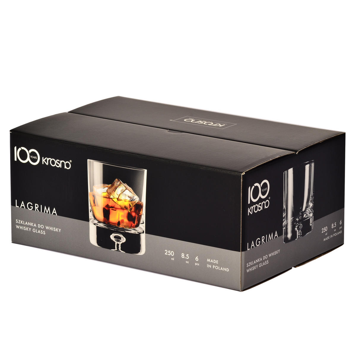 WHISKYGLÄSER, 6er-Set, 250 ml - Transparent, Glas (0.25L) - Krosno Glass