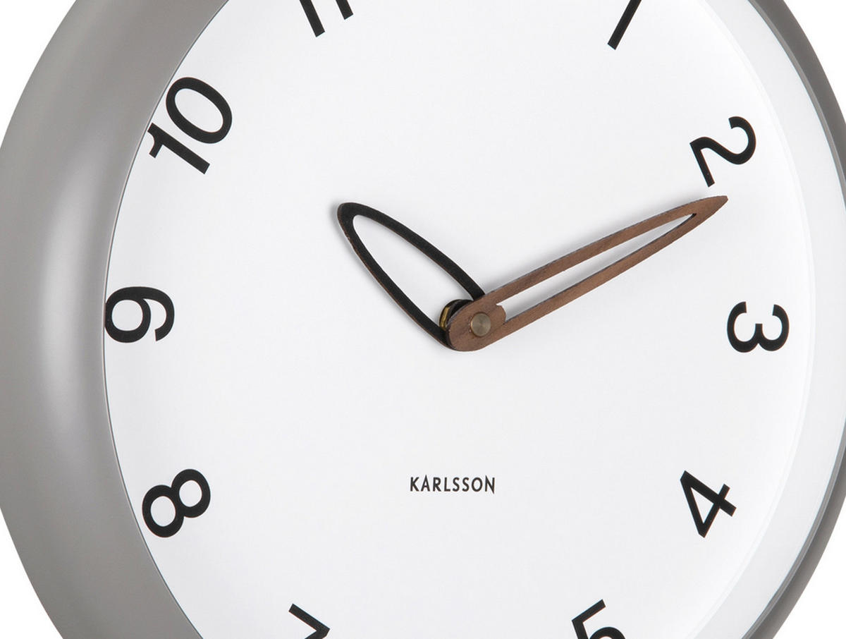 WANDUHR Bella 4/30/30 cm - Grau, Kunststoff (30/30/4cm) - Karlsson