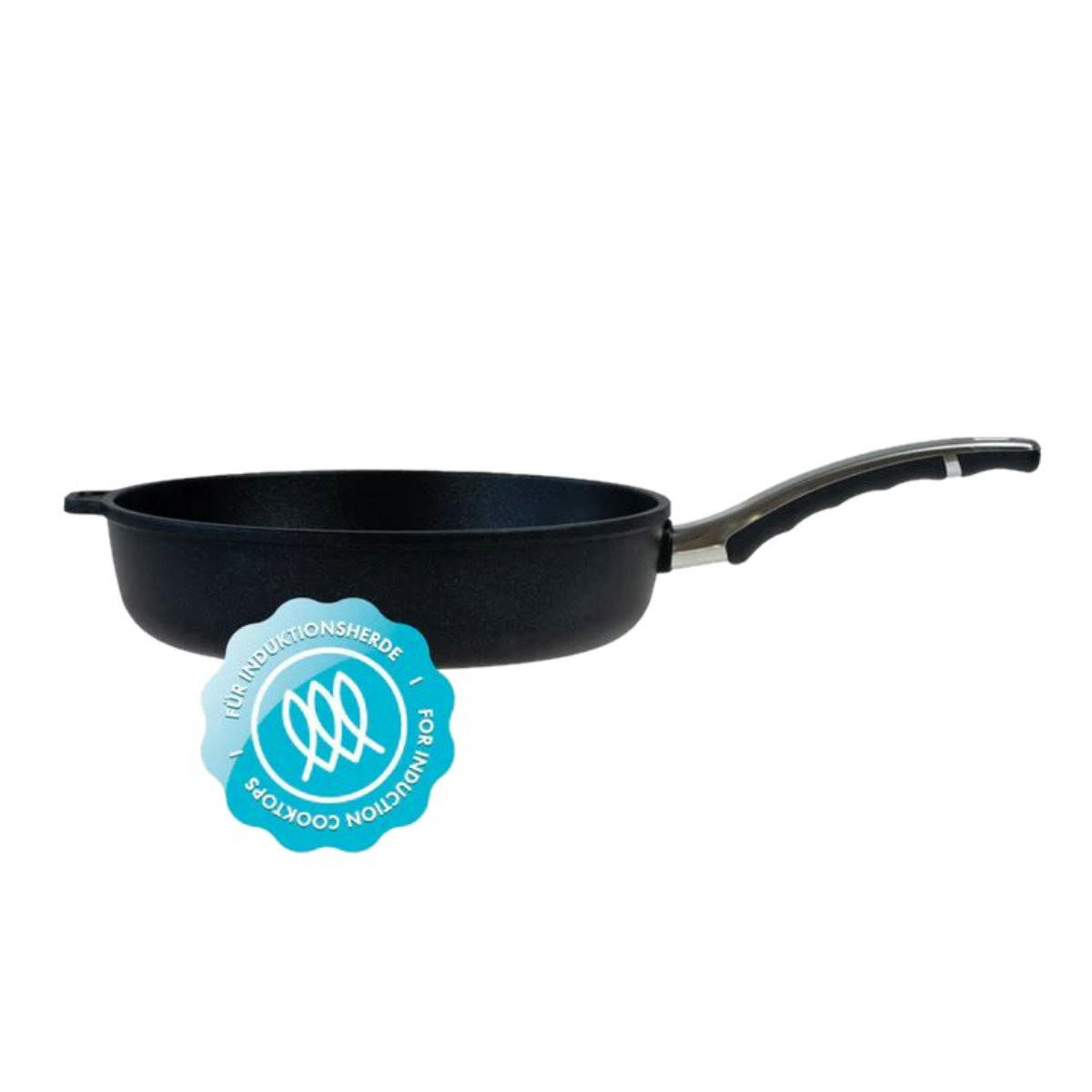 SCHMORPFANNE 28 cm GIGANT Newline für alle Herdarten - Schwarz, Metall (28cm) - BAF