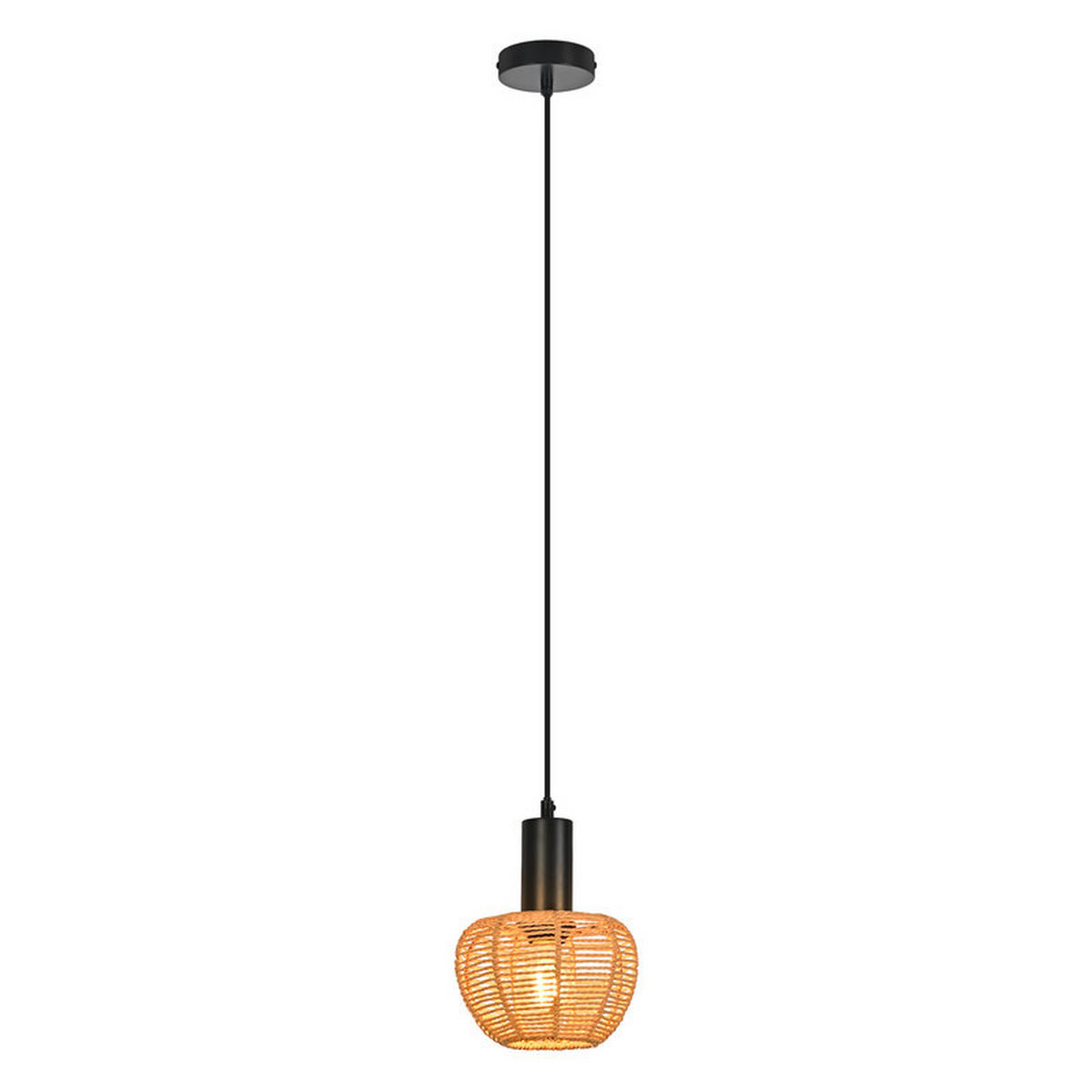 PENDELLEUCHTE BAMBERG Ⅲ 18/10/120 cm - Schwarz, Metall (18/10/120cm) - Nettlife